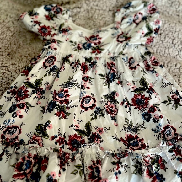 Janie and Jack floral puff sleeve dress size 3 - Picture 1 of 5